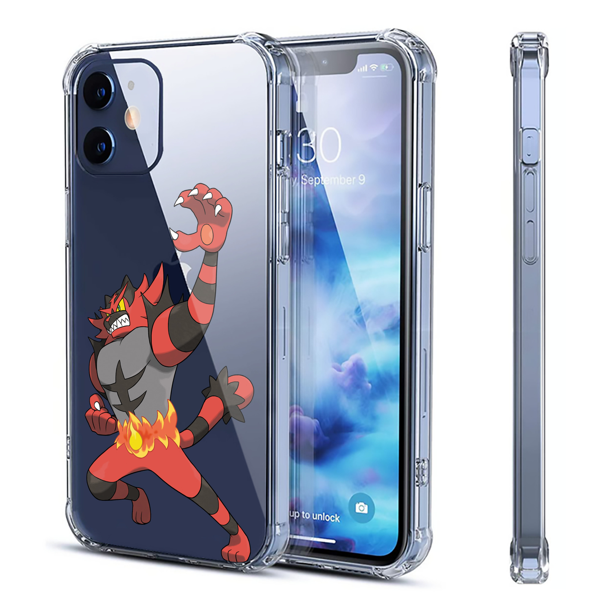 （画像用） ポケットモンスター Pokémon 【iPhone 12シリーズ対応】透明スマホケース（クリアソフトケース）